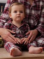 Pijama de Natal aos quadrados, para mulher da Coleção Cápsula Família quadrados vermelho 