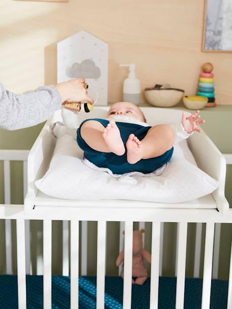 Superfície de mudas universal para cama de bebé Branco 