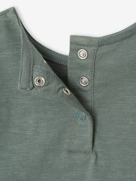 Camisola com folhos, para bebé verde 