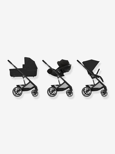 Carrinho de bebé todo o terreno, Balios S Lux 2024 - Chassis preto e assento Moon Black - CYBEX azul+preto 