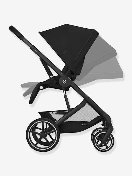 Carrinho de bebé todo o terreno, Balios S Lux 2024 - Chassis preto e assento Moon Black - CYBEX azul+preto 