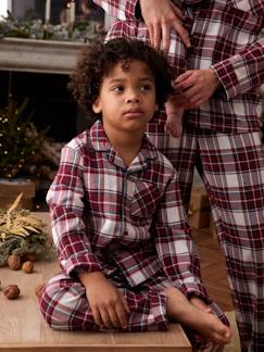 Menino 2-14 anos-Pijamas-Pijama de Natal aos quadrados, para criança da Coleção Cápsula Família