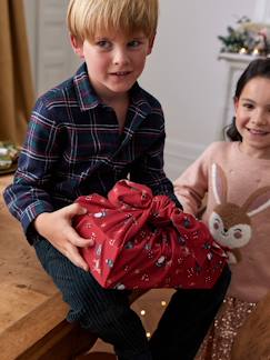 Menino 2-14 anos-Camisa de Natal, aos quadrados, para menino