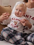 Pijama de Natal para bebé, 'Santa Club', coleção Cápsula Família cru 