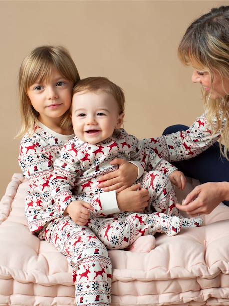 Pijama de bebé, especial Natal, coleção cápsula família, da ENVIE DE FRAISE vermelho 