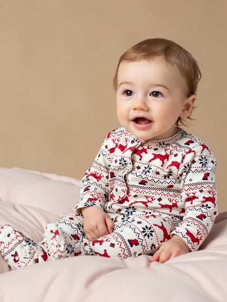 Pijama de bebé, especial Natal, coleção cápsula família, da ENVIE DE FRAISE vermelho 