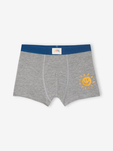 Lote de 5 boxers stretch COOL, para menino azul-rei 