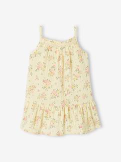 Bebé 0-36 meses-Vestidos, saias-Conjunto de vestido e cuecas às flores para recém-nascido