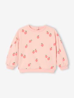 Bebé 0-36 meses-Camisolas, casacos de malha, sweats-Sweatshirts -Sweat estampada, em moletão, para bebé