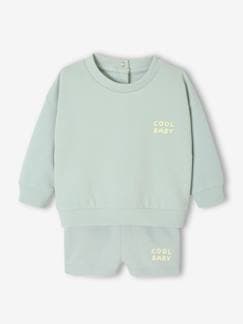 Desporto-Bebé 0-36 meses-Conjunto sweat + calções, para bebé