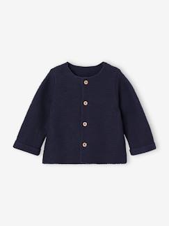 Bebé 0-36 meses-Camisolas, casacos de malha, sweats-Casacos-Casaco Basics 100% Algodão