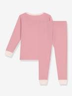 Pijama de criança, em algodão, da Petit Bateau rosa 