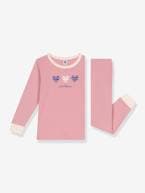 Pijama de criança, em algodão, da Petit Bateau rosa 