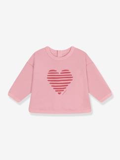 Bebé 0-36 meses-Camisolas, casacos de malha, sweats-Sweatshirts -Sweat para bebé, em algodão liso, Petit Bateau