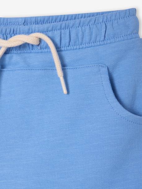 Bermudas em moletão, para bebé menino azul+Azul escuro as riscas+Azul escuro liso+caramelo+CASTANHO MEDIO LISO+verde-água 