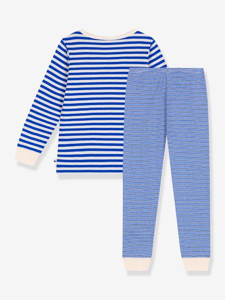 Pijama para criança, em tubique, da PETIT BATEAU azul 