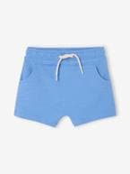 Bermudas em moletão, para bebé menino azul+Azul escuro as riscas+Azul escuro liso+caramelo+CASTANHO MEDIO LISO+verde-água 