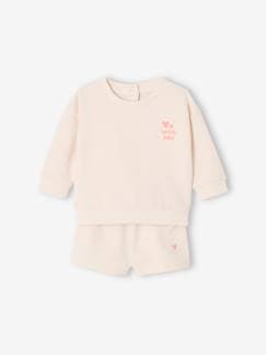 Bebé 0-36 meses-Calções-Conjunto sweat + calções, para bebé