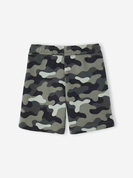 Bermudas estampado camuflado, para menino caqui 