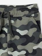 Bermudas estampado camuflado, para menino caqui 