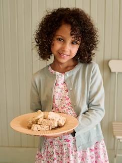 Menina 2-14 anos-Camisolas, casacos de malha, sweats-Casaco Basics, em malha fina, para menina