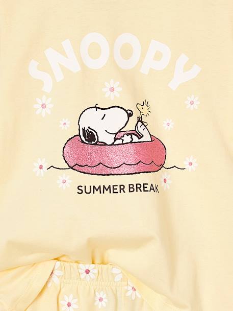 Pijama SNOOPY Peanuts® margaridas, para menina amarelo-pastel 