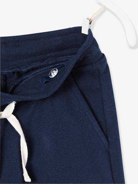 Bermudas em moletão, para menino Azul escuro liso+AZUL MEDIO LISO COM MOTIVO+CINZENTO ESCURO LISO COM MOTIV+noz pecã 