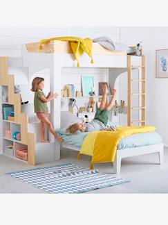 Quarto e Arrumação-Quarto-Cama mezanino com prateleiras Montessori para combinado EASYSPACE