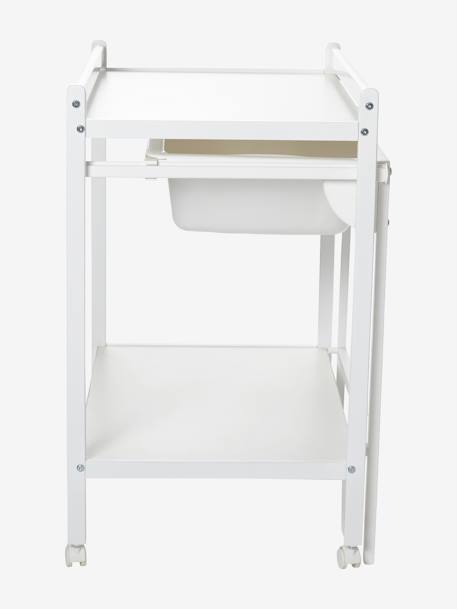 Mesa de mudas com banheira integrada MagicTub VERTBAUDET Branco medio liso+Natural/branco 