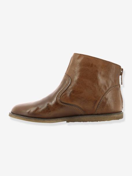 Botas para menina, Roxana ,da KICKERS® Castanho medio liso 