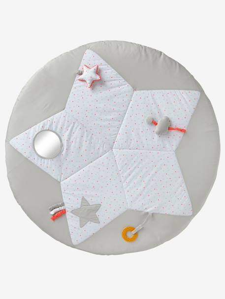 Tapete de atividades, tema Chuva de estrelas branco estampado 