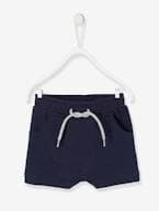 Bermudas em moletão, para bebé menino Azul escuro liso+CASTANHO MEDIO LISO+verde-água 