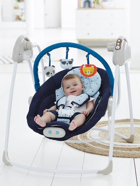 Baloiço com arco de jogos Babyswing VERTBAUDET Cinza estampado 