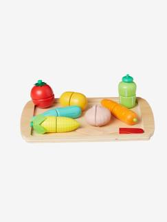 Toda a Seleção-Brinquedos- Jogos de imitação- Cozinhas de brincar-Conjunto de legumes para cortar, em madeira FSC®