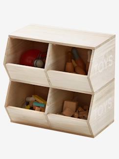 Quarto e Arrumação-Arrumação-Arcas de arrumação-Móvel Montessori, com 4 compartimentos, Toys