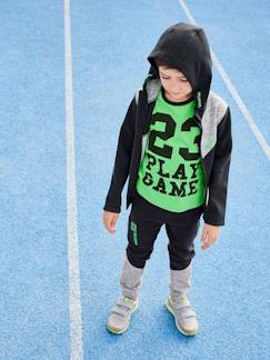 Menino 2-14 anos-Calças-Calças de desporto, matéria técnica, para menino