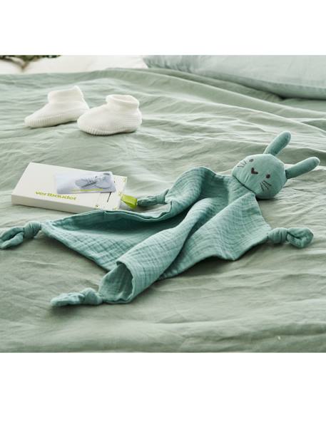 Boneco doudou + roca redonda verde 