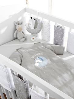 Linhas de Mobiliário-Têxtil-lar e Decoração-Roupa de cama bebé-Contornos de berço-Contorno de berço/contorno de parque antichoques, Lobo-do-ártico